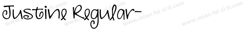 Justine Regular字体转换